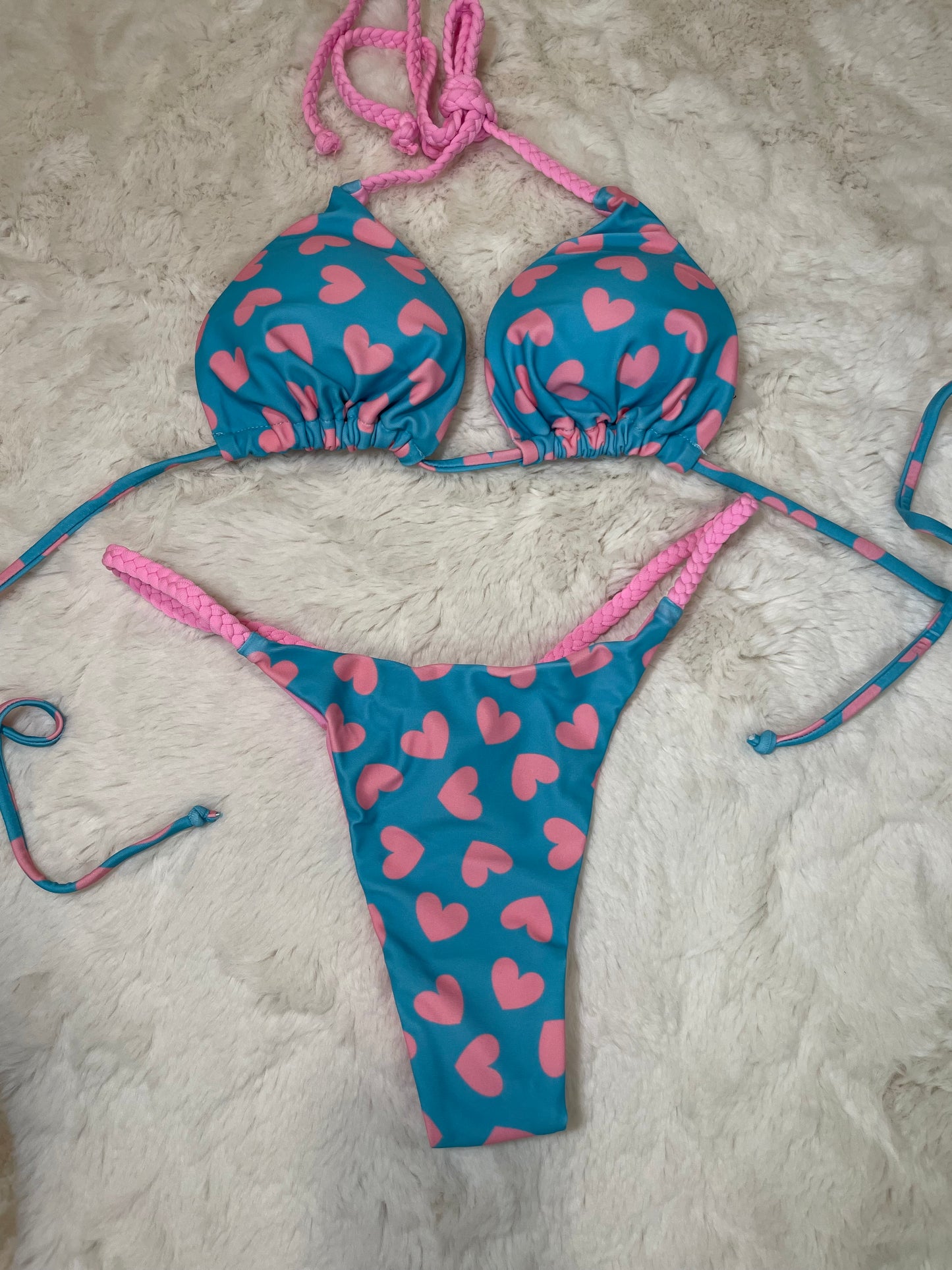 Micro bikini hilo dental diseño corazones