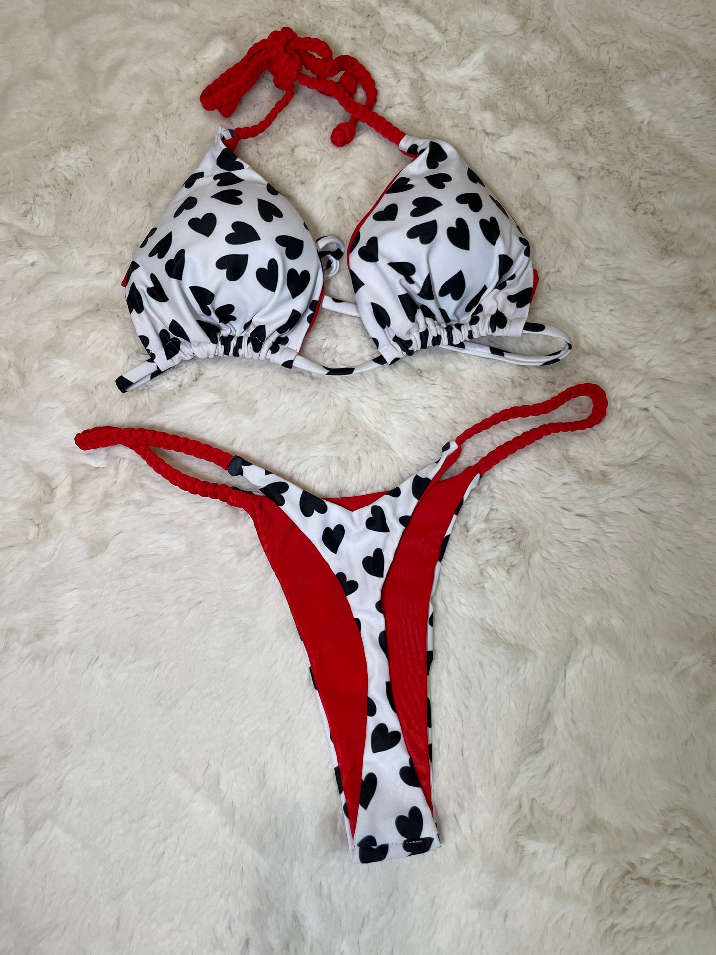 Micro bikini hilo dental diseño corazones